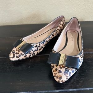 kate spade leopard‎ print norah womens flats - size 6